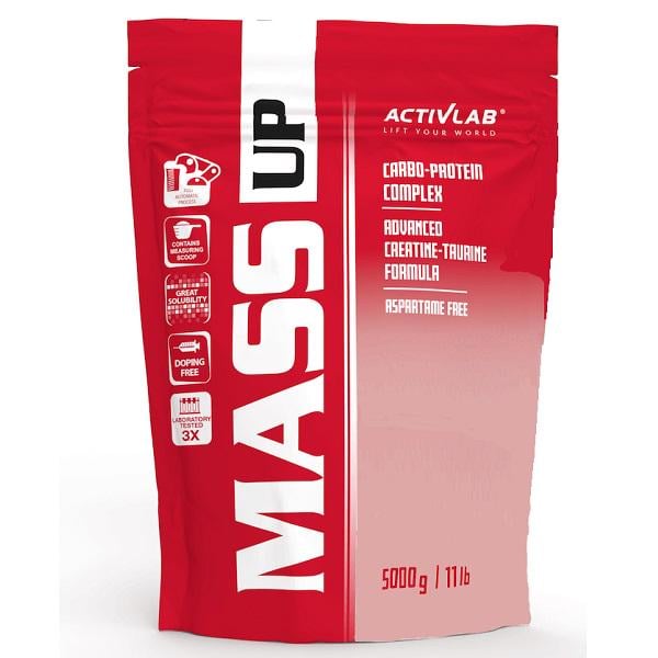 Гейнер ACTIVLAB Mass UP 5000 g Strawberry 50 servings (000007595)