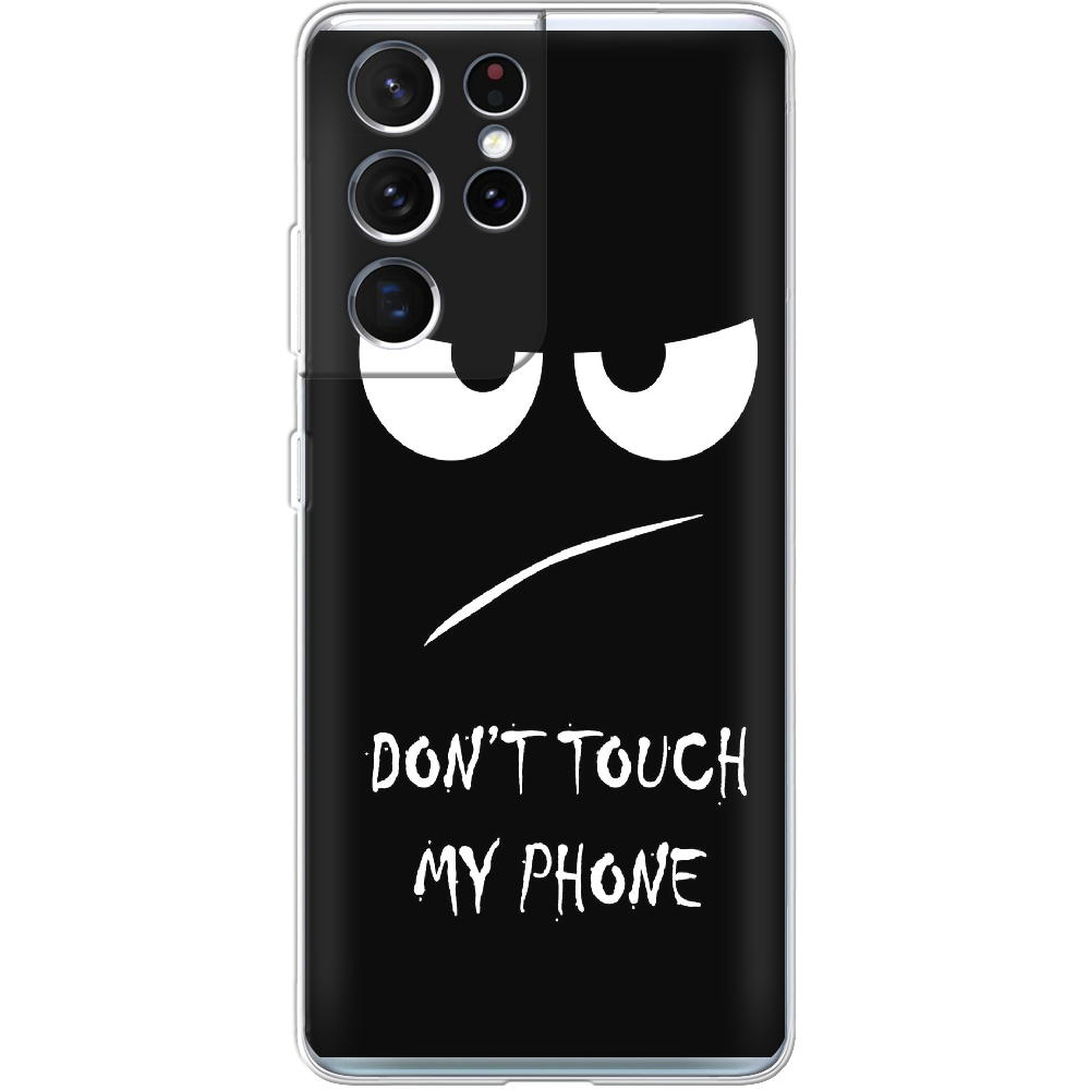 Чехол BoxFace Samsung G998 Galaxy S21 Ultra Don't Touch my Phone Прозрачный силикон (41719-up535-41719)