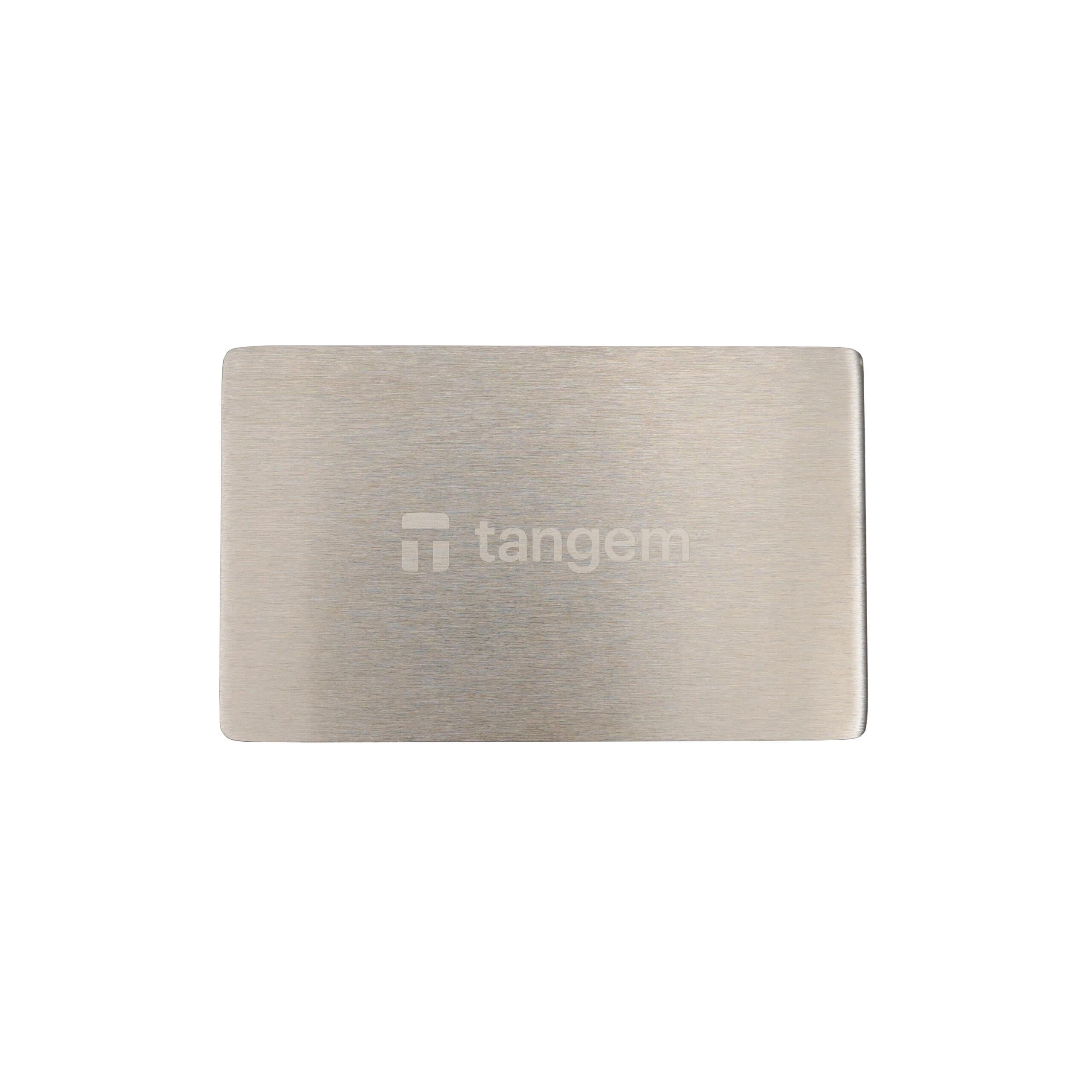 Пластина металлическая Tangem Mini Plate для хранения seed-фразы 55×90 мм (Tangem1mplate)