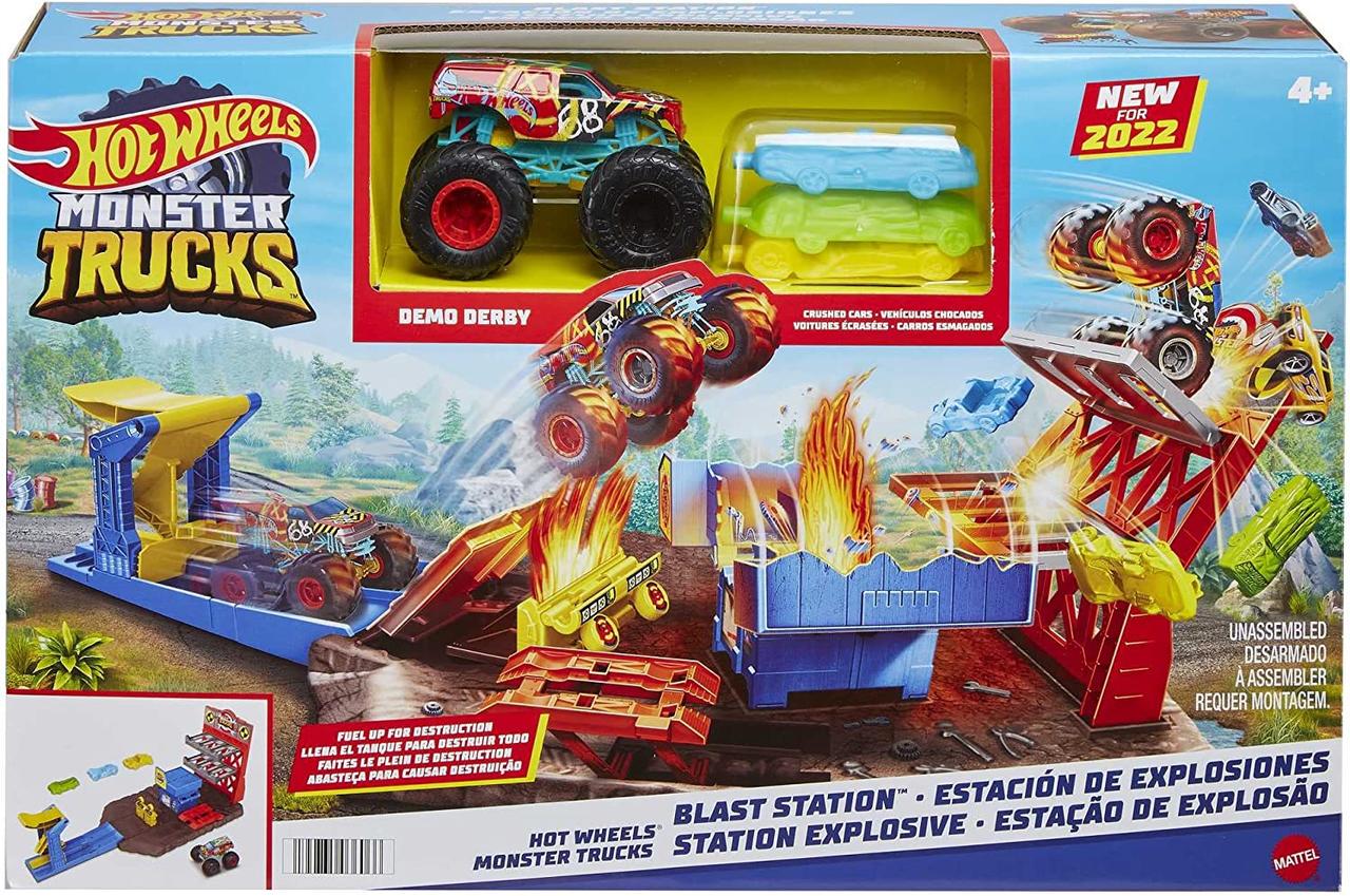 Набор игровой Hot Wheels Monster Trucks Blast Station (HFB12) - фото 2