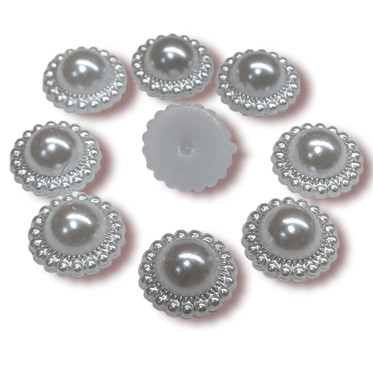Полубусины Солнышко 13 мм 25 г 77 шт. Белый (ПБ0013к02)
