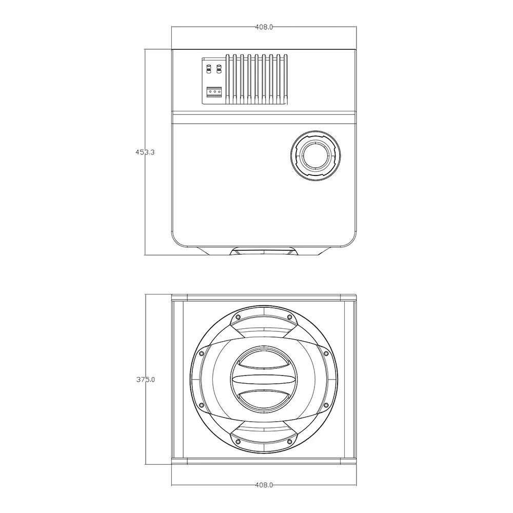 Сабвуфер автомобільний корпусний активний декер Decker DSW-300 12" 1200 Вт (102-970) - фото 4
