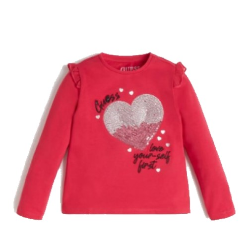 Лонгслив Guess Kids Jet Souvenir K1BI22J1311 G6X7 116 см Pink (18404086)