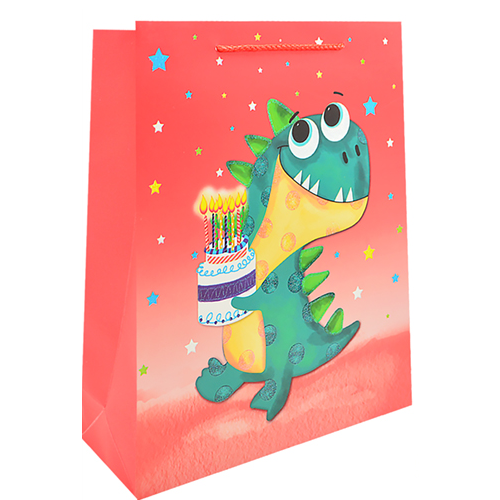 Пакет подарочный бумажный Stenson ST01609-XXL Сartoon animals 51x72x18 см (2e26d2d8)