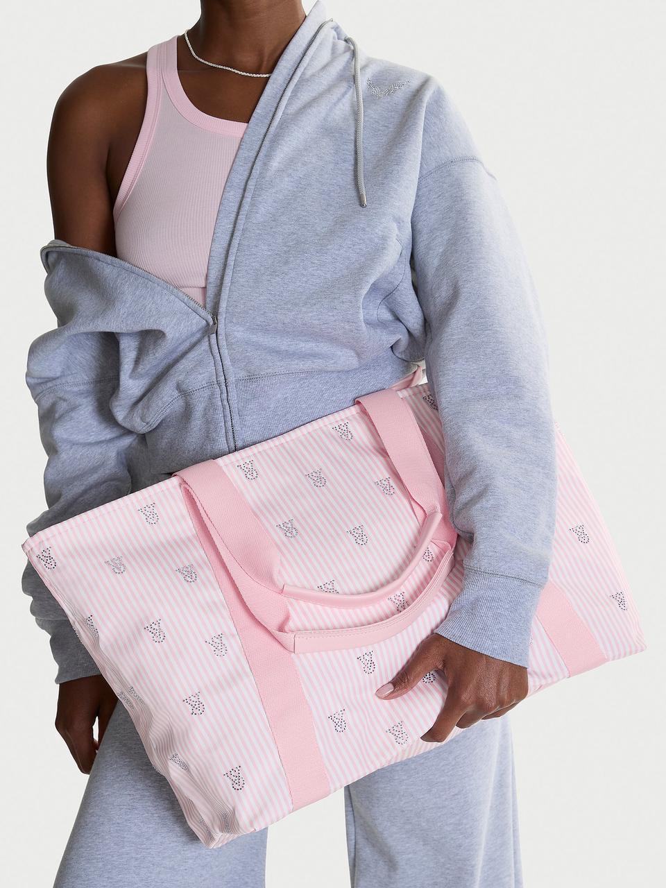 Жіноча сумка шопер Victoria's Secret Shine Tote Bag Рожевий (21265199813)