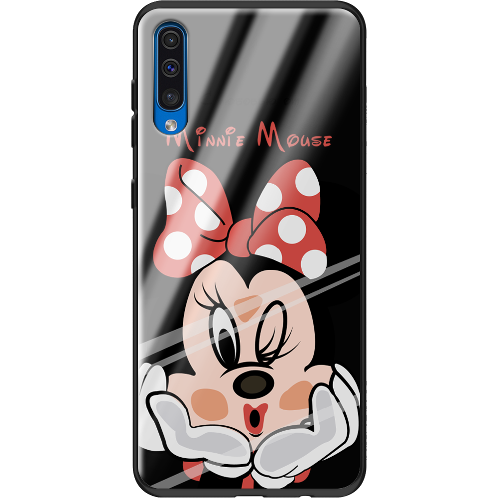 Чохол Boxface Samsung A505 Galaxy A50 Lady M Чорний силікон зі склом (36417-cc59-37739)