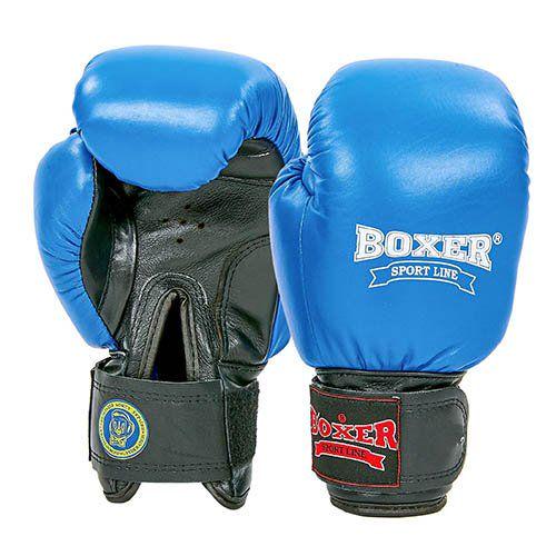 Перчатки боксерские Boxer Profi 2001 10 oz Сине-черный (37429460) Перчатки боксерские Boxer Profi 2001 10 oz Сине-черный (37429460)