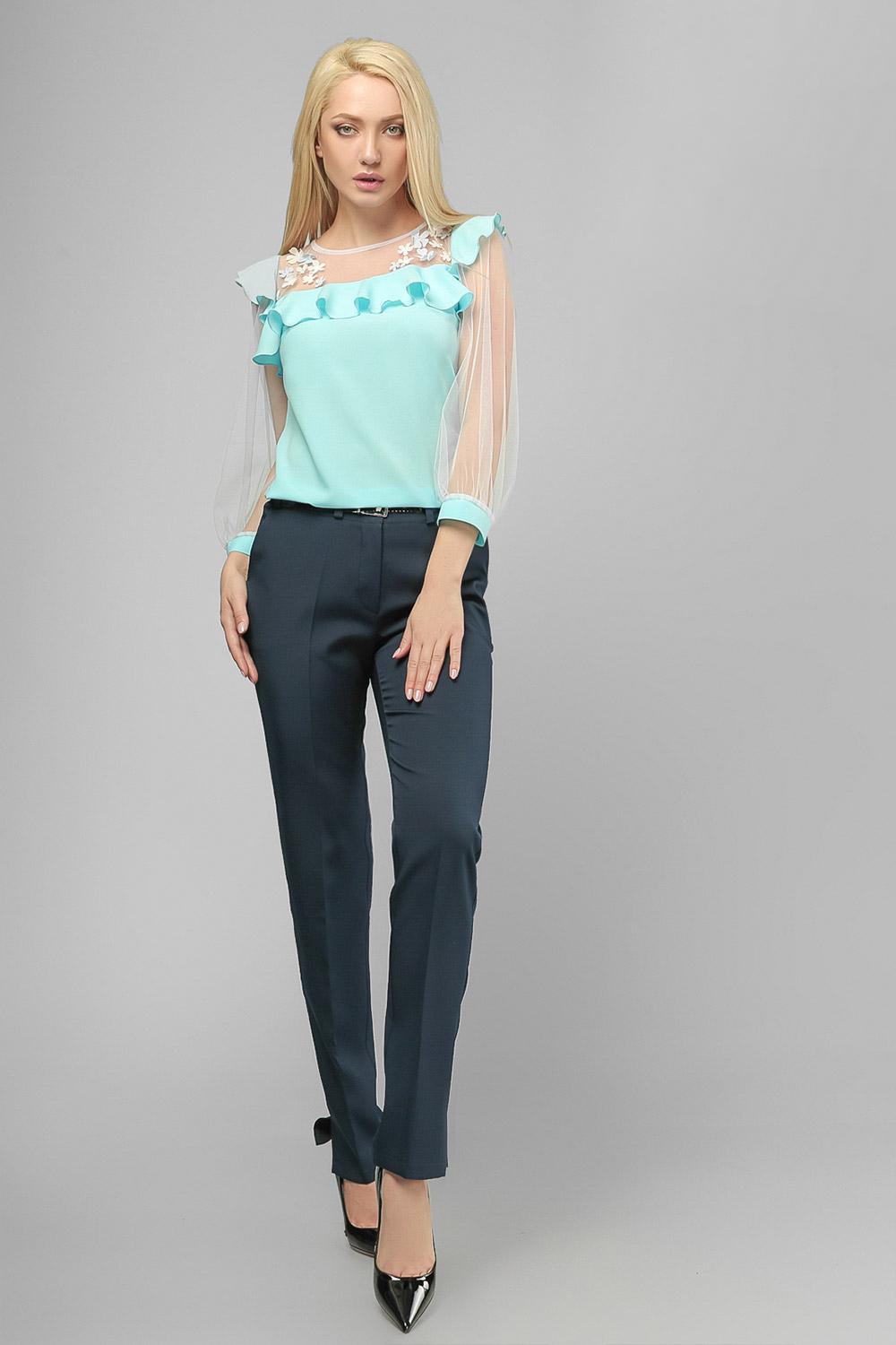 Блуза Lipar 2082 шовкова р. 44 Блакитний (16883386) - фото 3 Блуза Lipar 2082 шовкова р. 44 Блакитний (16883386) - фото 3