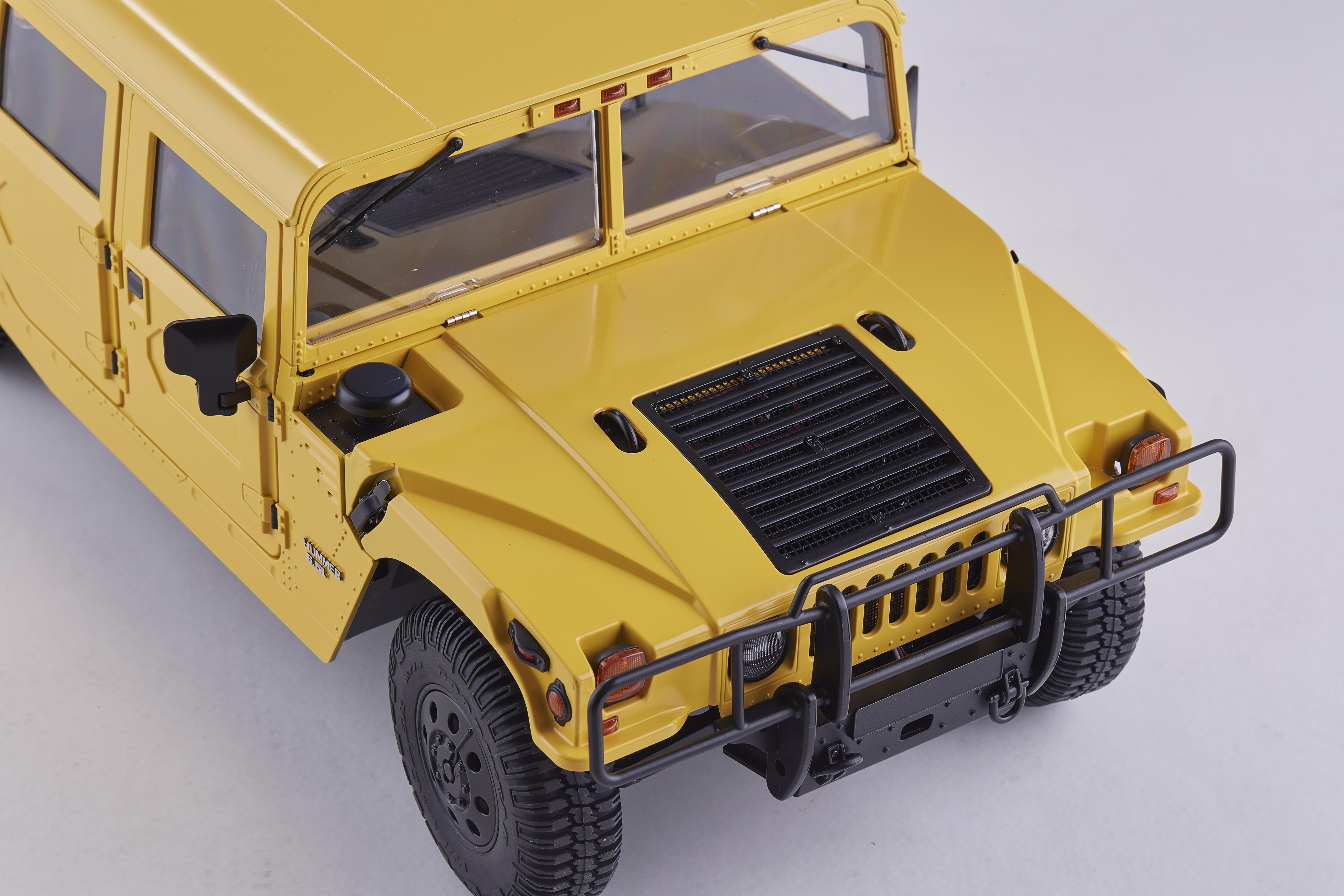 Машинка на радиоуправлении FMS 1:12 HUMMER RS Yellow - фото 20 Машинка на радиоуправлении FMS 1:12 HUMMER RS Yellow - фото 20