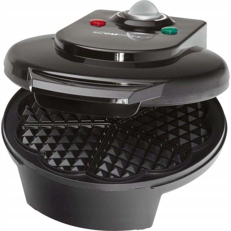 Вафельница Clatronic WA 3491 1200 Вт 5 вафель форма сердце антипригарное покрытие (3491)