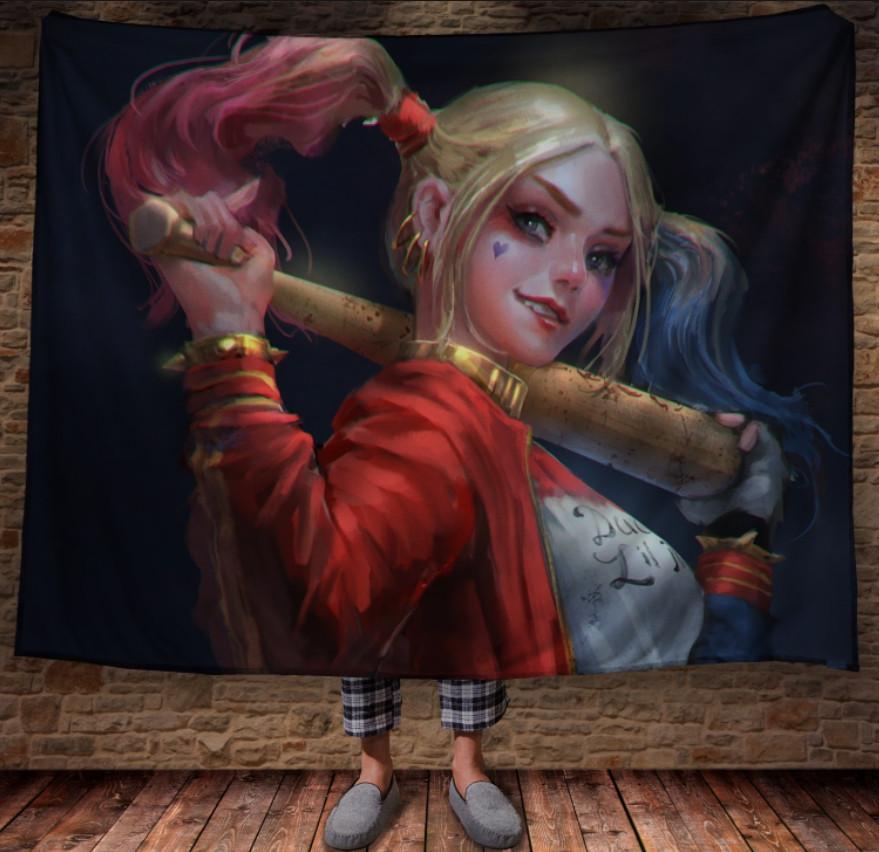 Плед с 3D принтом Харли Квинн 150x200 см (epi_1098)