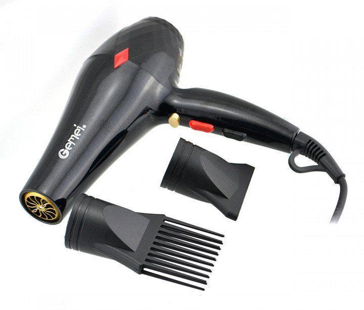Фен профессиональный Gemei GM-1767 3000 Вт Black (2790) Фен профессиональный Gemei GM-1767 3000 Вт Black (2790)