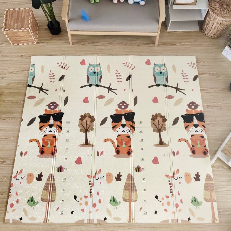 Термоковрик развивающий двухсторонний Bambi 02 Лев 180х200x0,8 см с сумкой (1526900236)