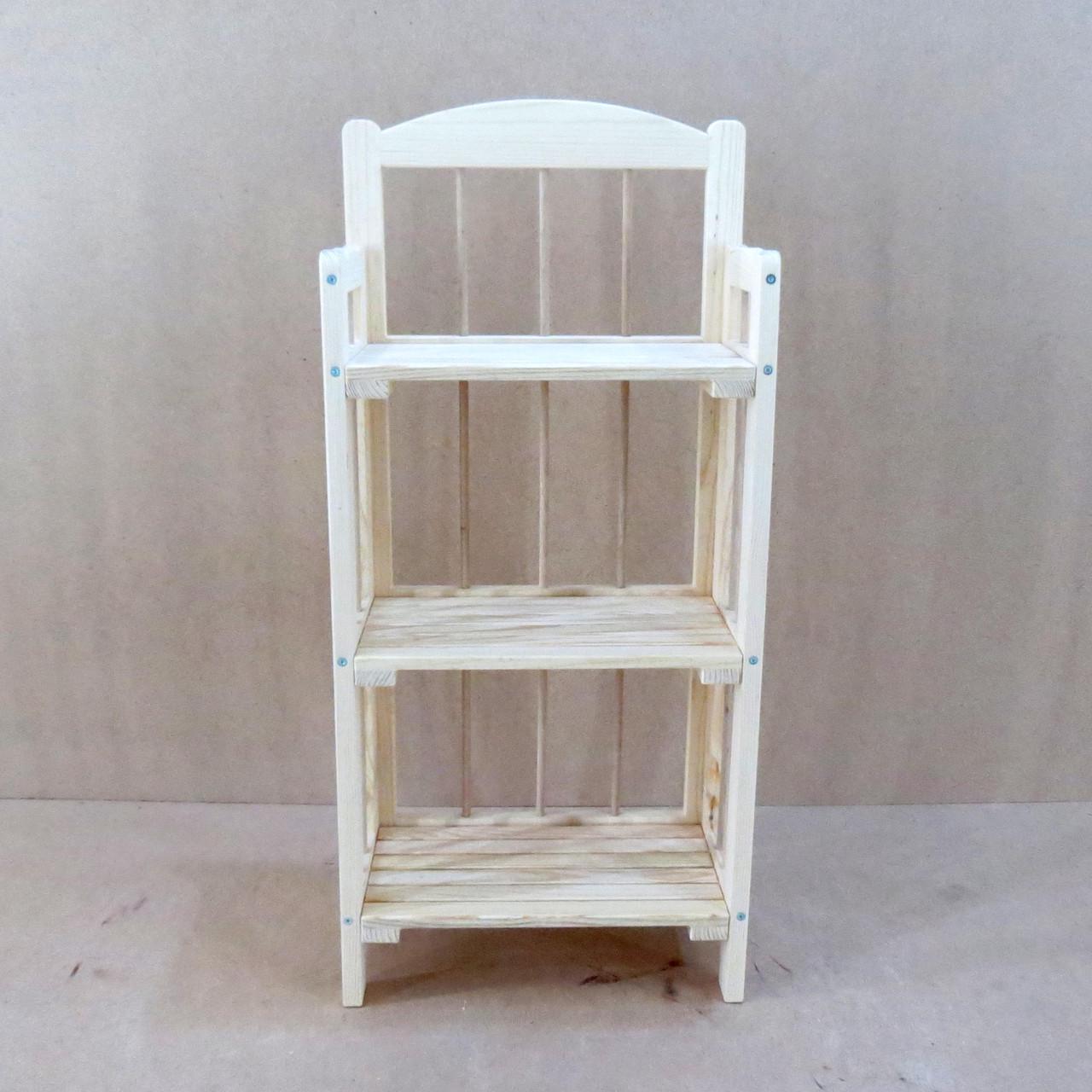 Этажерка разборная из дерева Глостер 3 Бланже (МЕБ-302401)