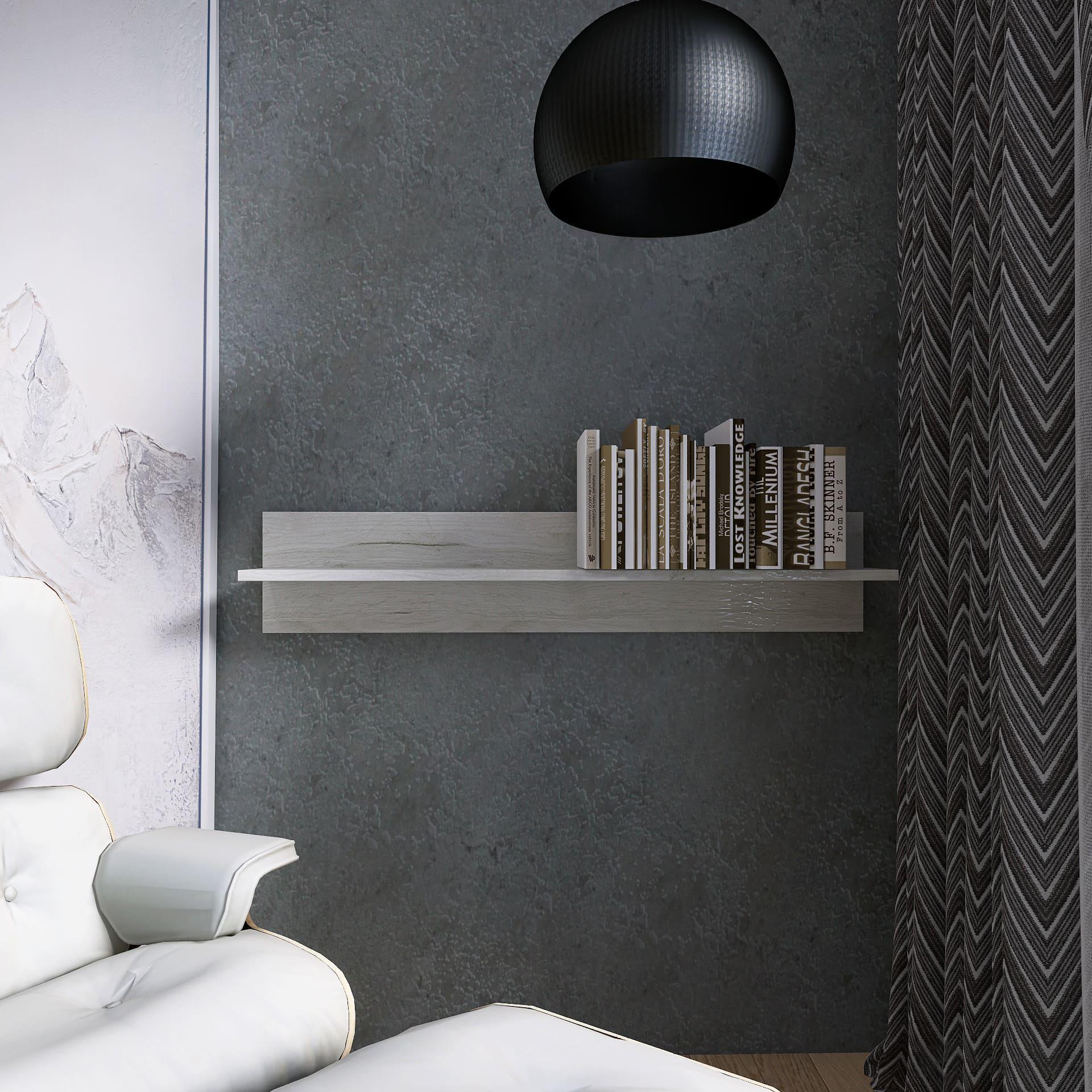 Полиця навісна Еверест ПЛН 1 Лайт 100х20х20 см Дуб крафт білий (09149)