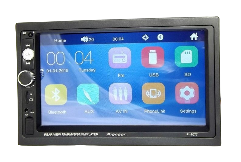 Автомагнитола Pioneer 7077CRB 2DIN USB/microSD/FM/AUX/Bluetooth с сенсорным экраном 7" 4x45 Вт