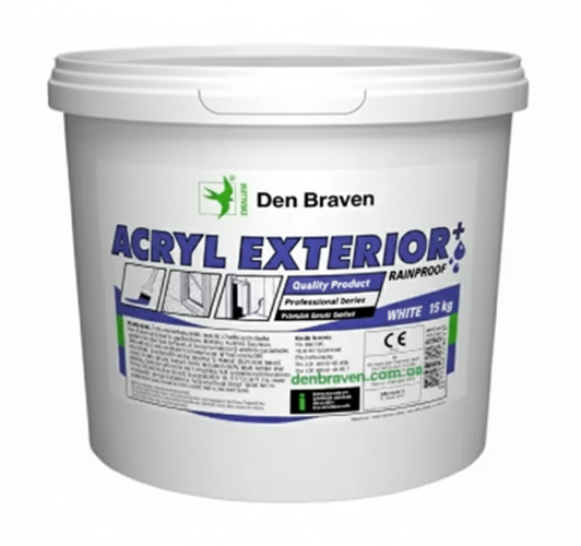 Герметик акриловый Den Braven Acryl Exterior+ для внутр и наружных работ 15 кг Белый (31068794)
