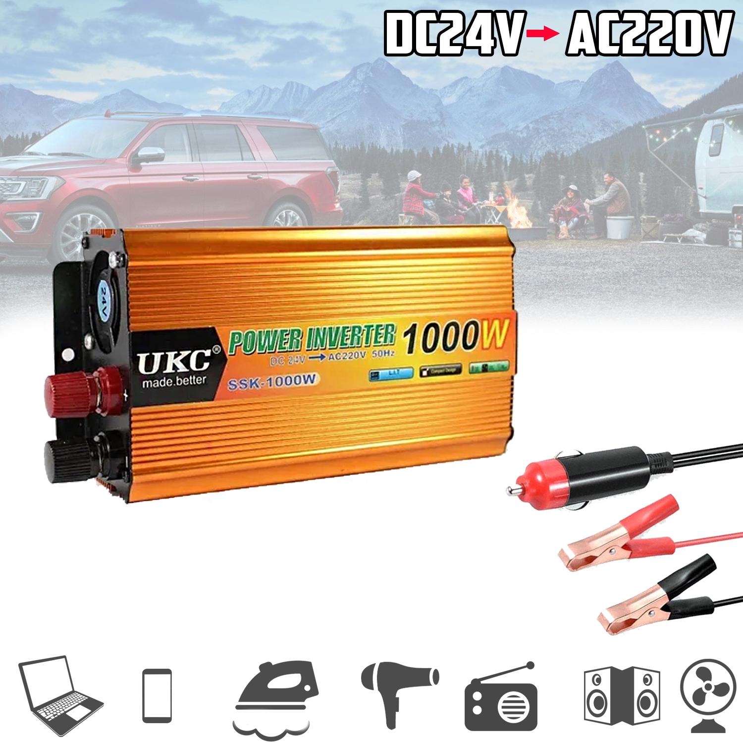 Перетворювач автомобільного струму SSK1000W DC/AC 24 В-220 В (97c8a1cc) - фото 2