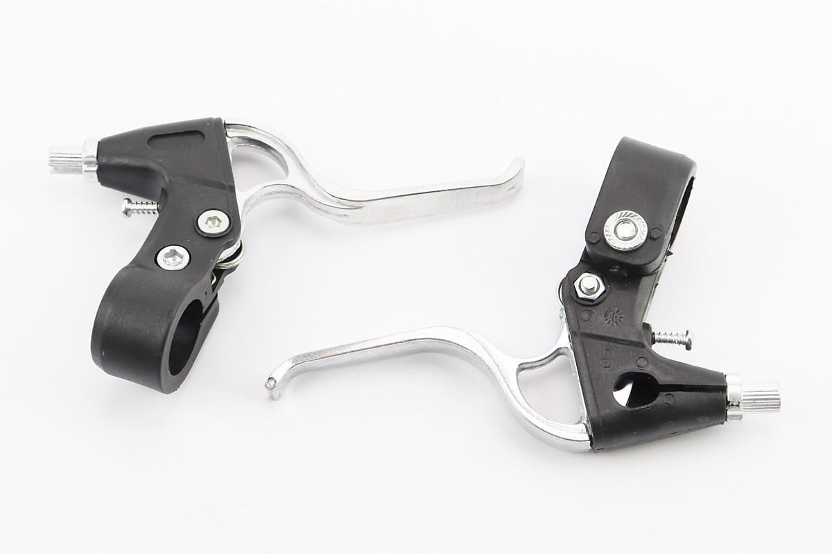 Тормозные ручки пластиковые-алюминиевые Черно-серый (411622)