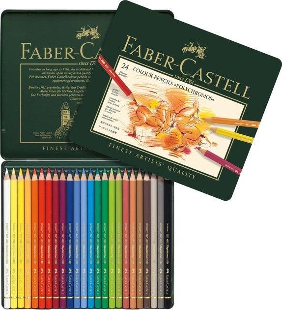 Набор цветных карандашей Faber-Castell Polychromos в пенале 24 шт.