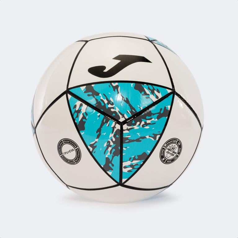 М'яч футбольний Joma 400851.216.5 T5 Challenge II Ball White Turquoise