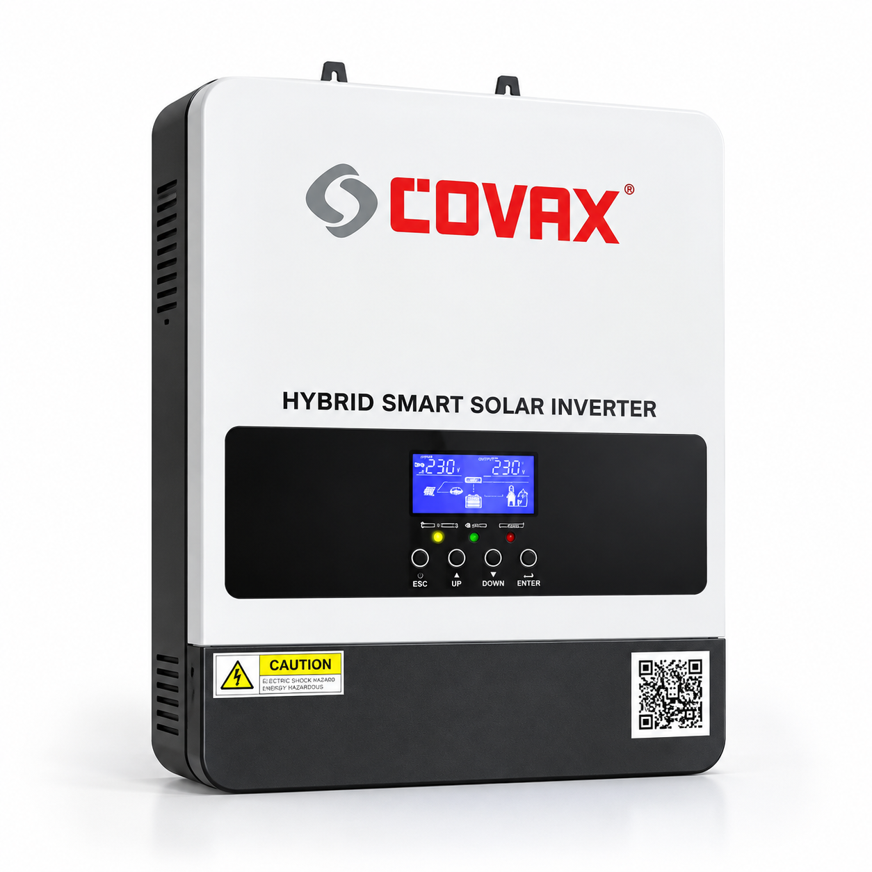 Сонячний інвертор гібридний Covax CV-PS-2200-12V з MPPT-контролером 80А 1800 Вт 2200 ВА 12V (38387966)