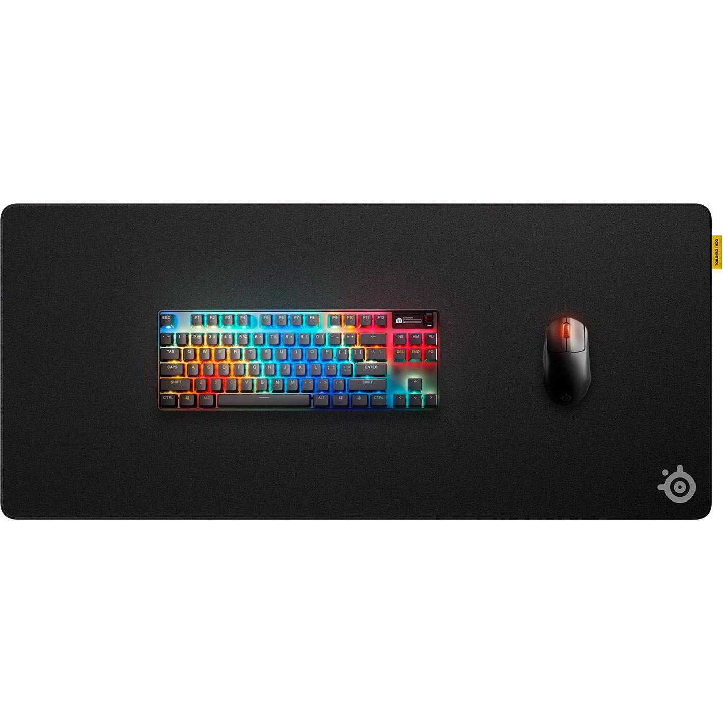 Поверхность игровая SteelSeries QcK Performance Control XL 900x400x3,5 мм Черный (630417) - фото 4 Поверхность игровая SteelSeries QcK Performance Control XL 900x400x3,5 мм Черный (630417) - фото 4