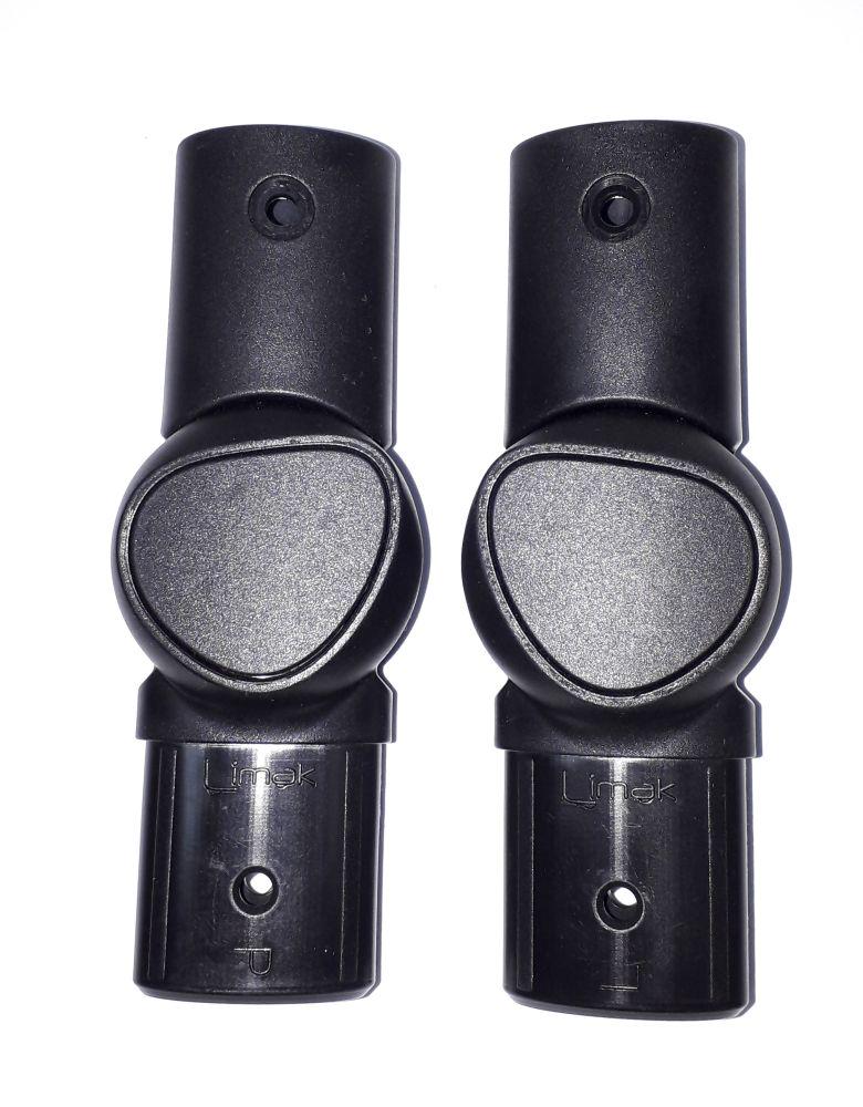 Шарнир 20x30 мм/19x39 мм под раму 22x42 мм 2 шт. Черный (29938)