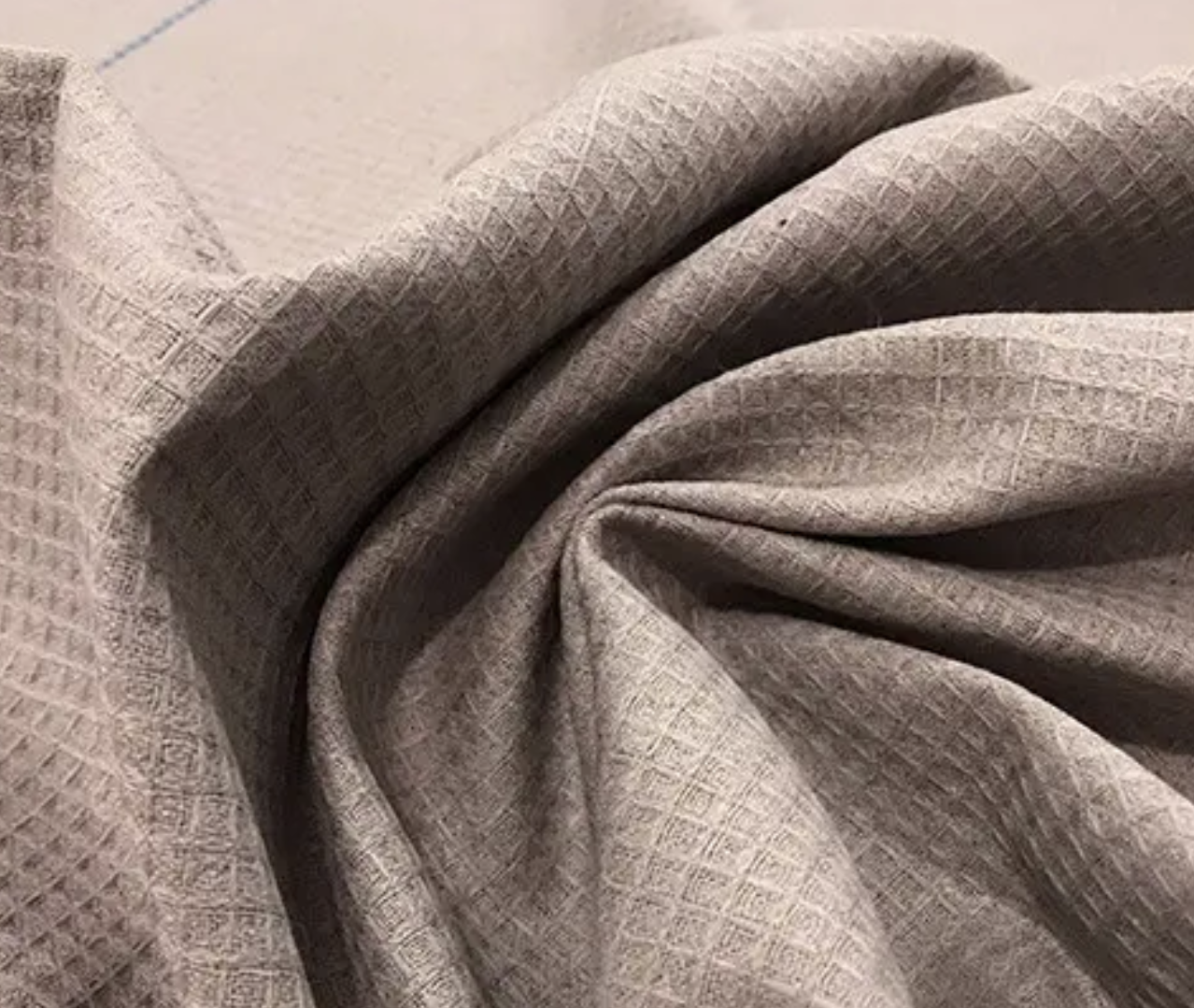 Ткань вафельная для полотенец Linen Plus 160 см 1/1299 Кофе с молоком