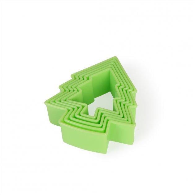 Набор пластиковых формочек Fissman 5 шт. 10x9/9x8/8x7/7x6/6x5 см для вырезания печенья (AY-7593.BW) Набор пластиковых формочек Fissman 5 шт. 10x9/9x8/8x7/7x6/6x5 см для вырезания печенья (AY-7593.BW)