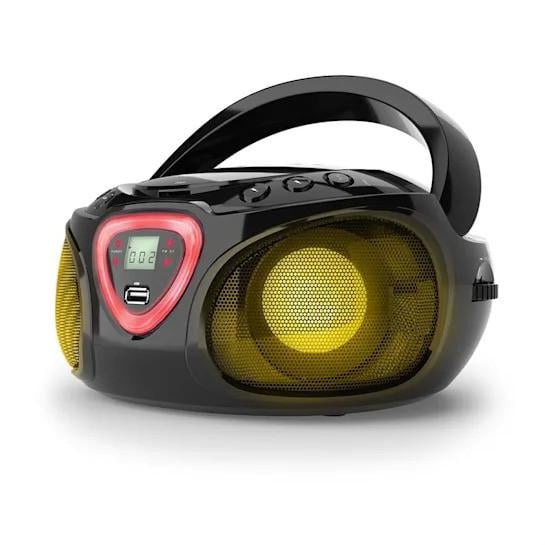 Бумбокс со светомузыкой Auna Roadie Boombox CD USB MP3 радио AM/FM Bluetooth 2.1