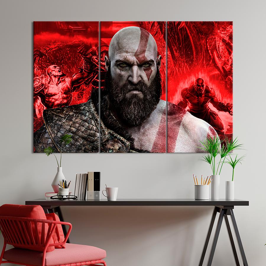 Настенний декор Бог войны Кратос God of War 156x100 см (A184-3)