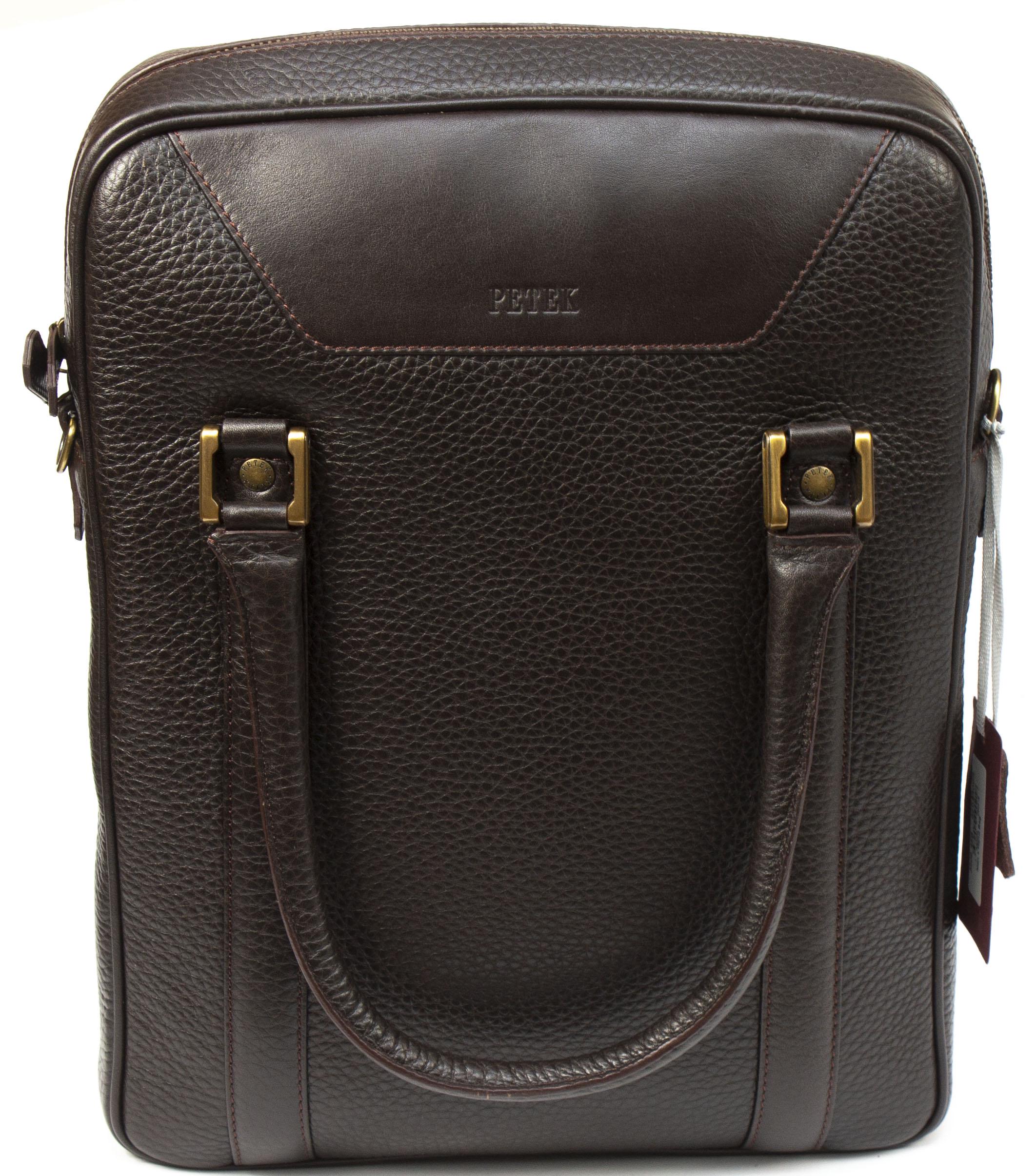 Сумка мужская Petek 3906 кожаная Коричневый (3906-46B-02)