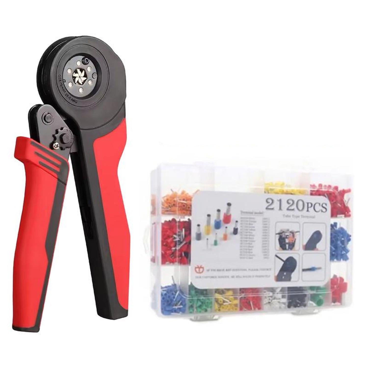 Комплект Tactix шестигранный кримпер 0.08-16 мм кв с наконечниками 16 видов 2120 шт. (DART.E29)