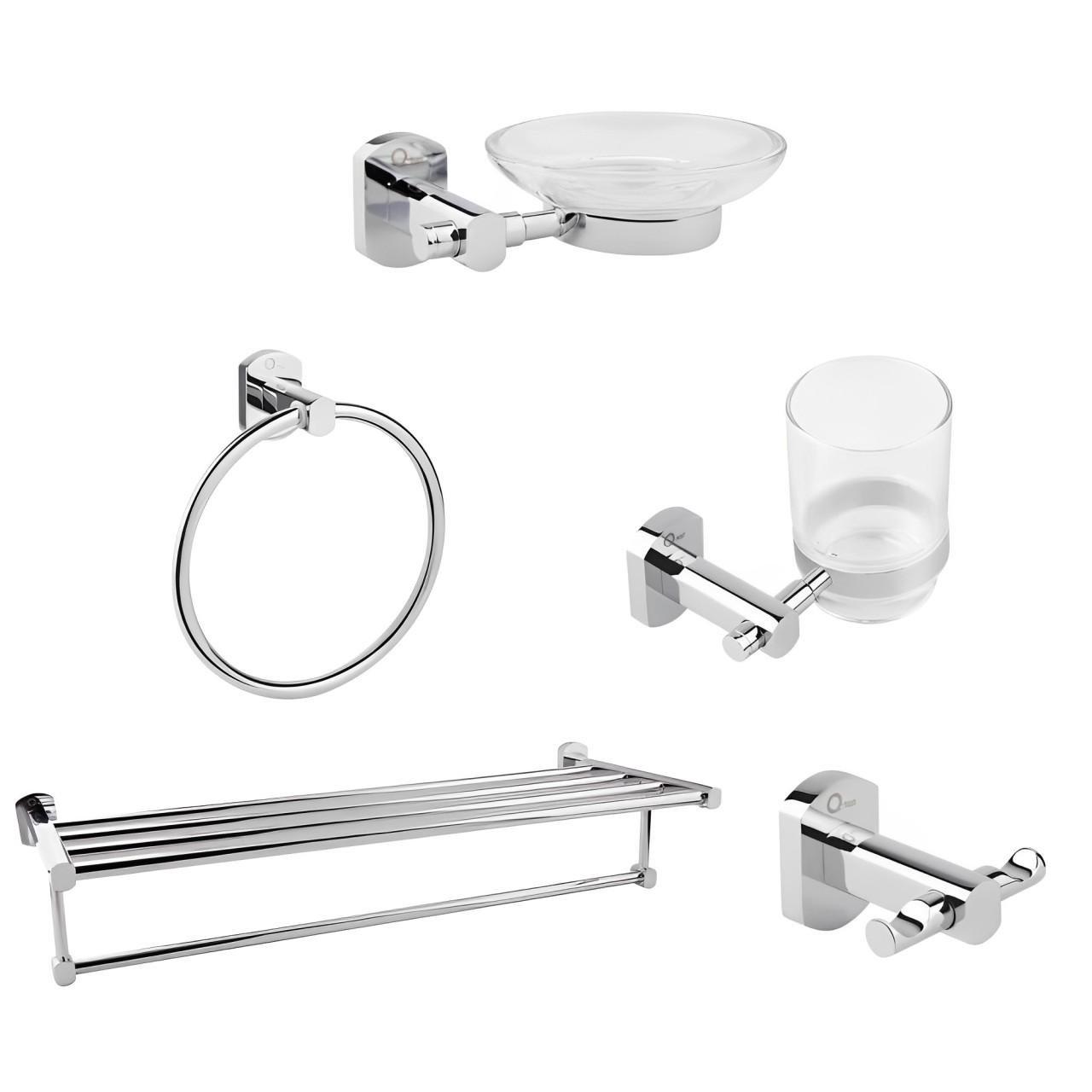 Набор аксессуаров для ванной Qtap Liberty 1 Chrome (FRRS00051832)