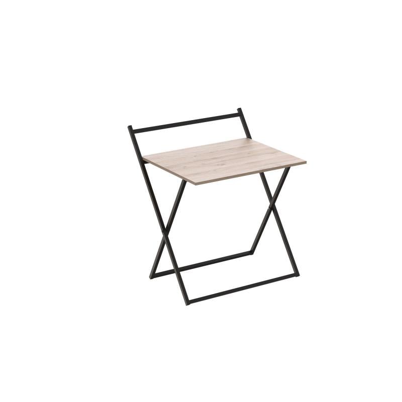 Стол трансформер Ferrum-decor Kompakt 1 металл/ДСП 16 мм Черный/Дуб Сан-Марино (FRD-104677)