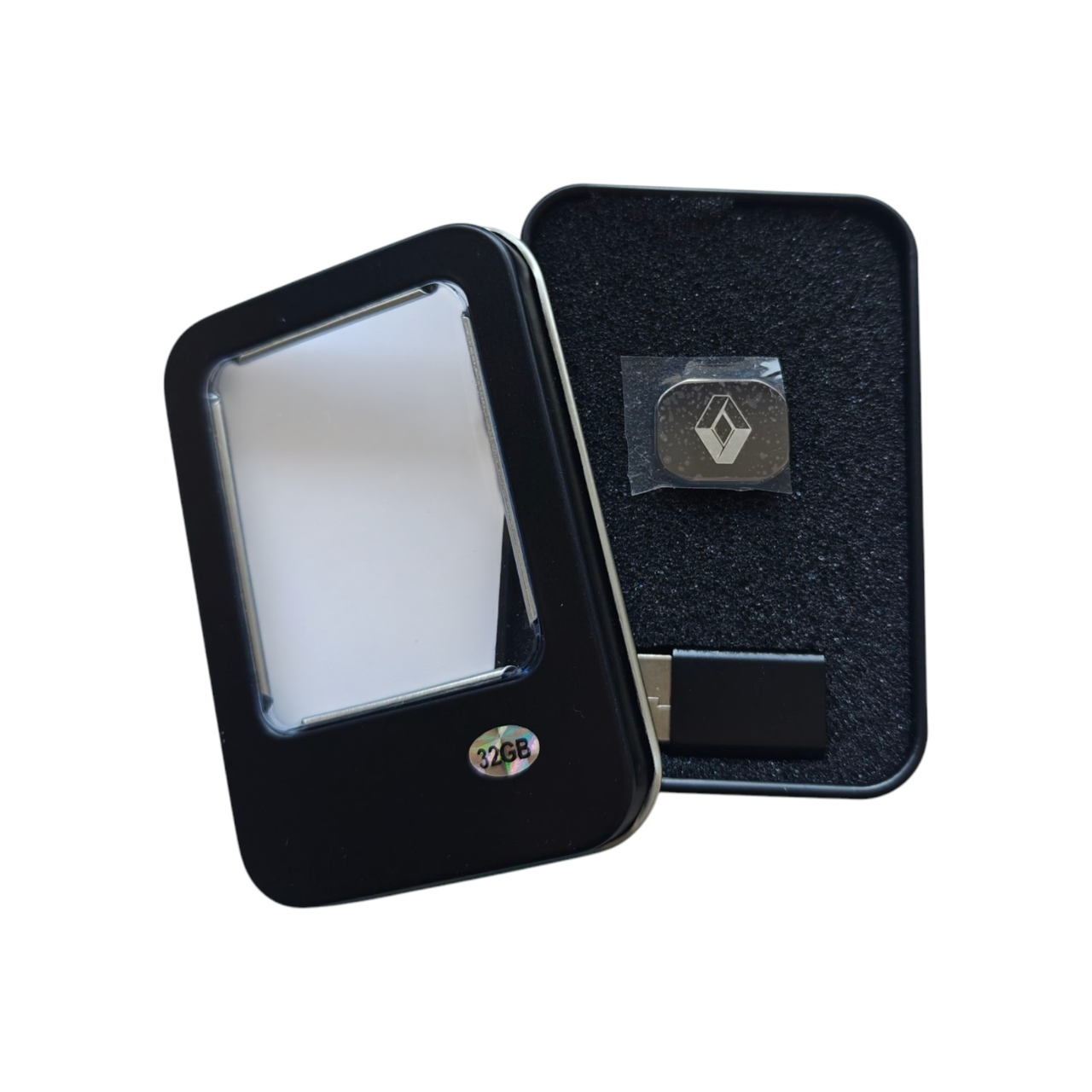 Флеш-пам'ять USB з логотипом авто Renault 32 ГБ Type-C з перехідником USB (1819901914)