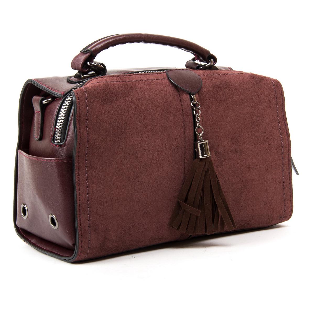 Женская модельная сумка из замша Fashion 53377 Кофейный - фото 1 Женская модельная сумка из замша Fashion 53377 Кофейный - фото 1