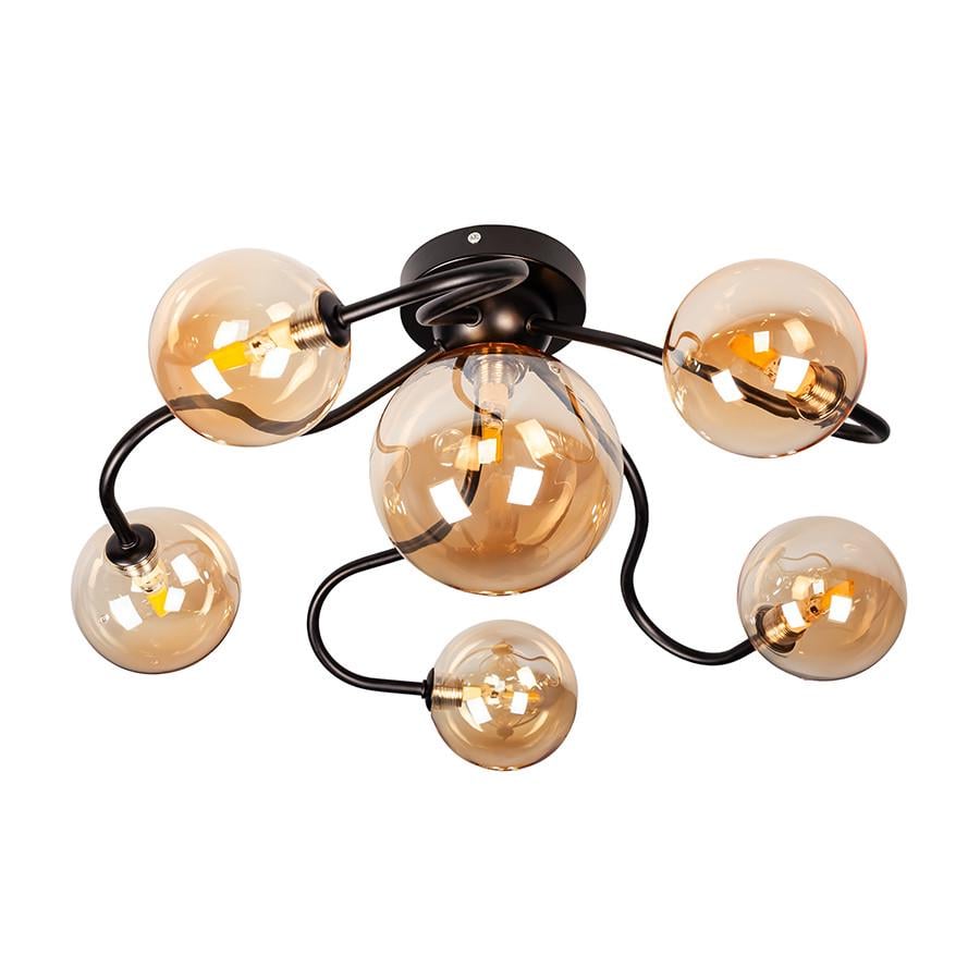 Люстра 752X101F-6 BK/BR Черный/Коричневый - фото 1