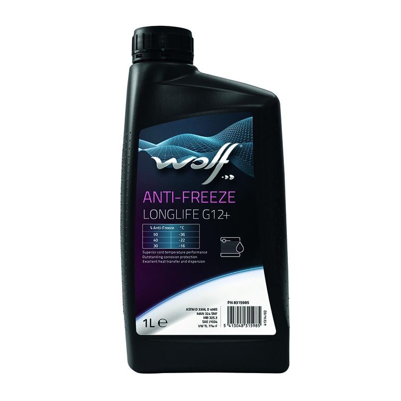 Концентрат охолоджуючої рідини WOLF ANTI-FREEZE LONGLIFE G12+ 1 л