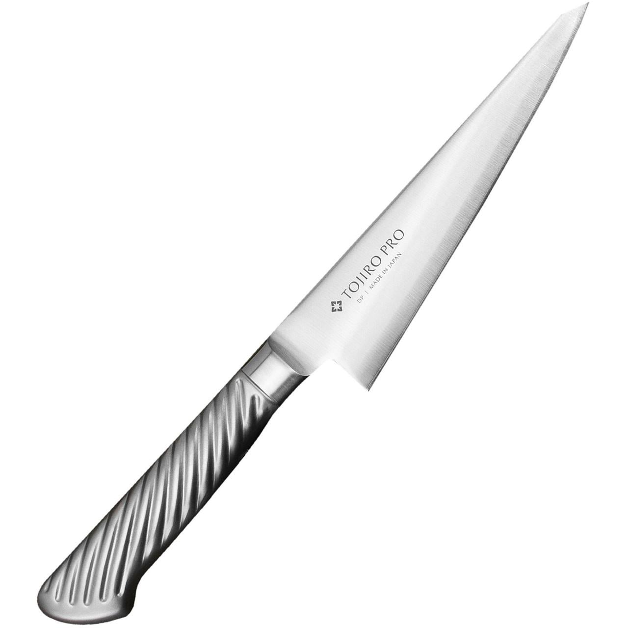 Кухонный нож обвалочный для мяса Tojiro PRO с двухсторонней заточкой лезвия из нержавеющей стали 150 мм (F-885)