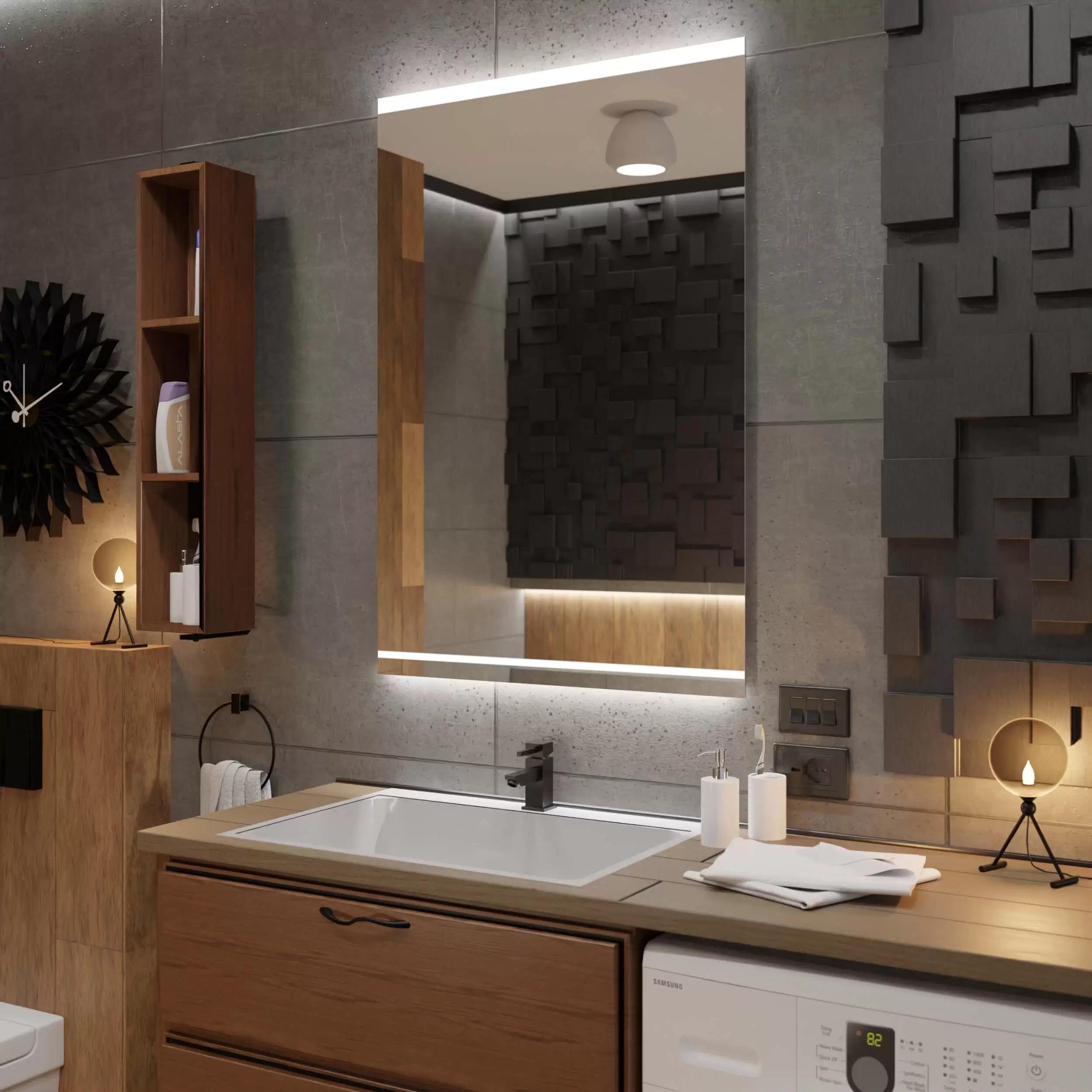 Зеркало Dim Dzerkal IGLESO с LED-подсветкой 70х100 см (3623)