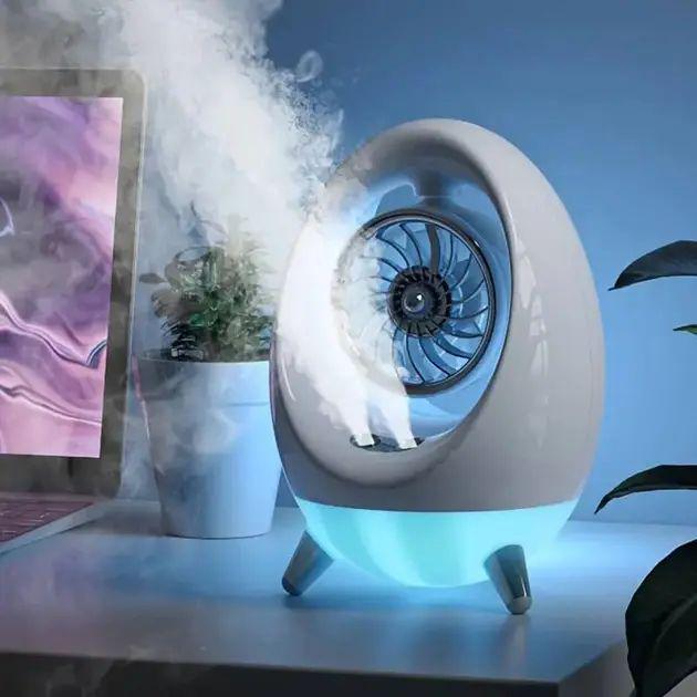 Вентилятор-нічник Air Cooler 657 USB з водяним охолодженням 2000 мАг (opt-103930) - фото 4