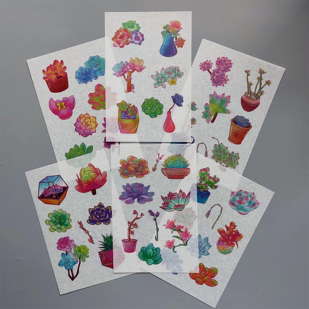 Наклейки в блокнот 6 листов 14х10,5 см (1808)