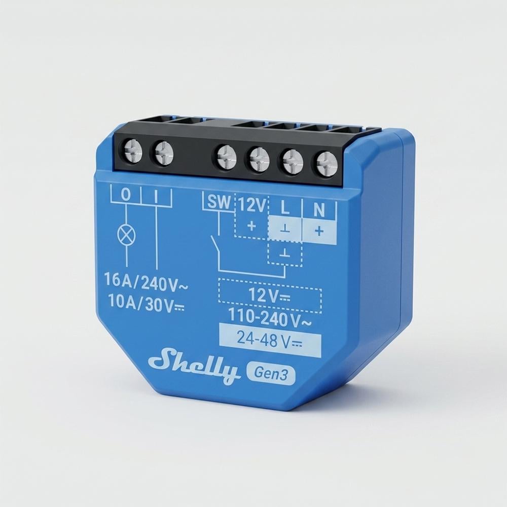 Реле одноканальне Shelly 1 Gen3 (WH00930) Реле одноканальне Shelly 1 Gen3 (WH00930)