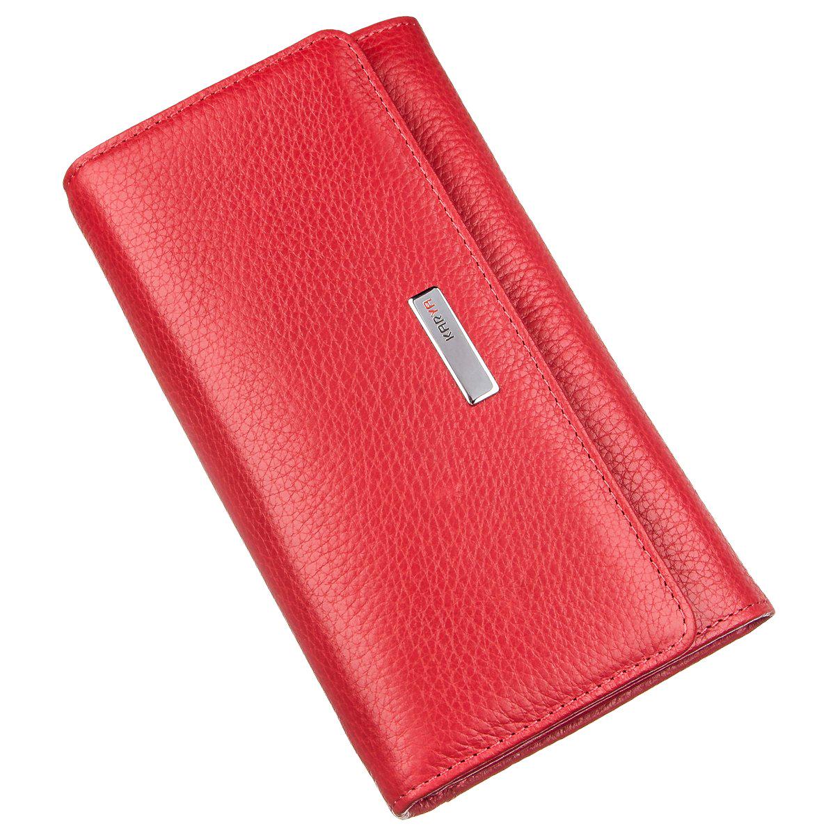 Кошелек женский Karya 17402 кожа Красный