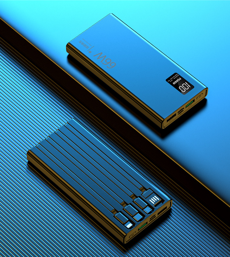 Повербанк со встроенными шнурами 66 W 20000 mAh (9214854) - фото 2 Повербанк со встроенными шнурами 66 W 20000 mAh (9214854) - фото 2