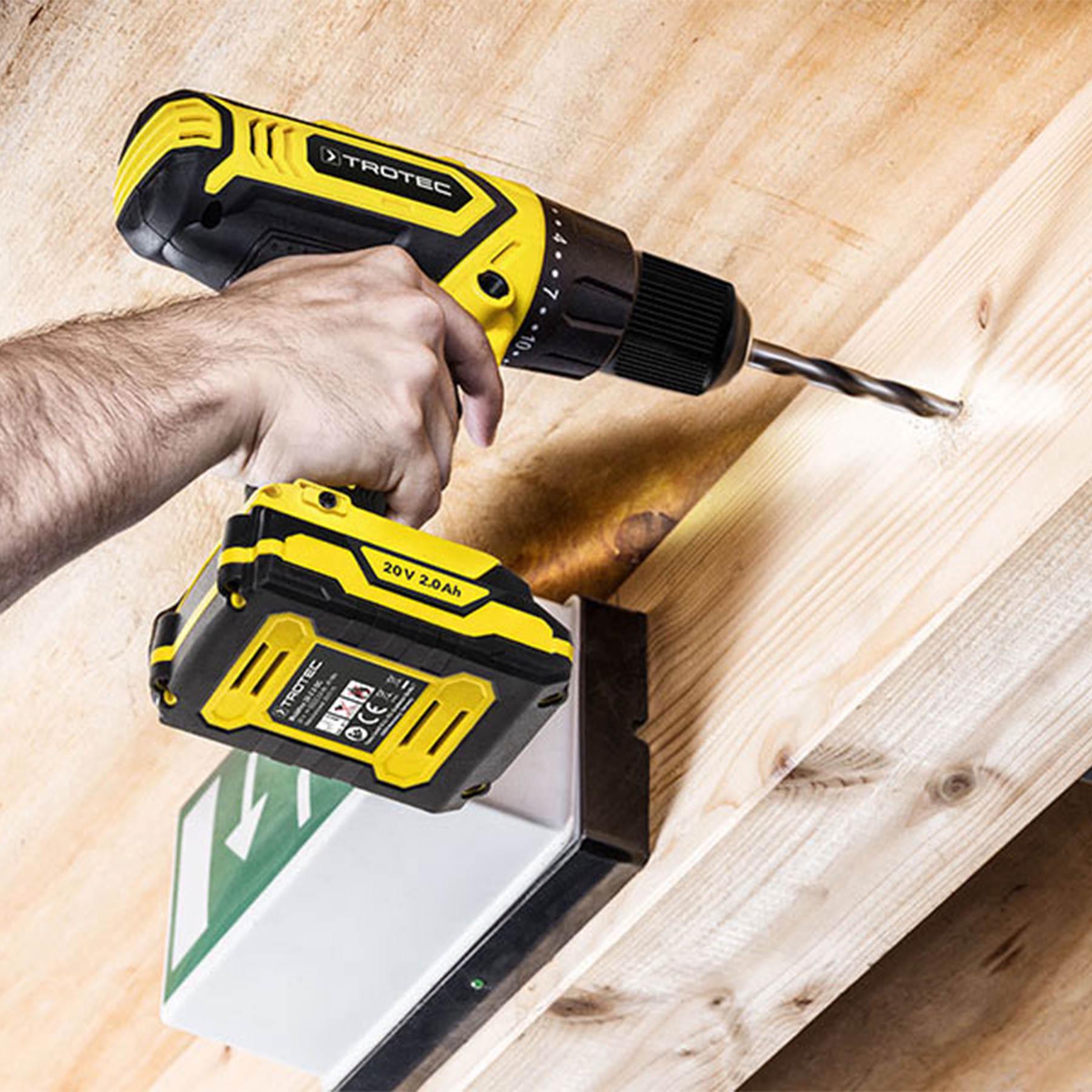 Дриль-шурупокрут акумуляторний Trotec PHDS 11-20V ударний з кейсом (4410000502) - фото 16