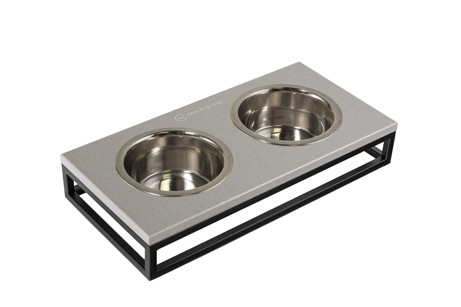 Миски для собак и кошек Harley and Cho S 0,45 л Grey Stone/Black (3300273)