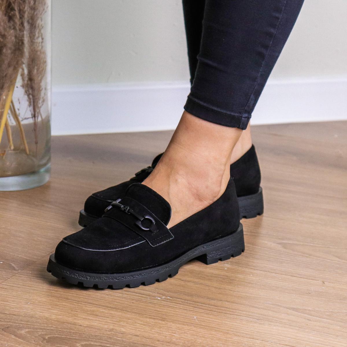 Лоферы женские Fashion р. 41 26 см Черный (3264)